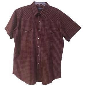 Panhandle Slim Plaid Pearl Snap Buttons Men's Shirt
